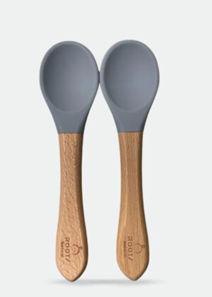 F0008-Baby Silicon Protection Spoon Blue