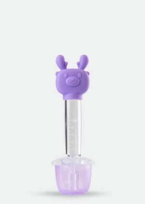 F1011-Full Silicone Deer Shape Medicine Dropper 5ML - Lilac