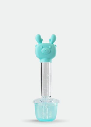 F1011-Full Silicone Deer Shape Medicine Dropper 5ML - Aqua