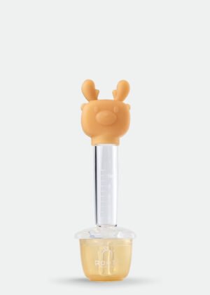 F1011-Full Silicone Deer Shape Medicine Dropper 5ML - Peach