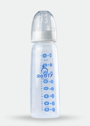 J1003-Standard-Neck Baby Bottle Square Shape 240ML/8OZ  Large Size Nipple