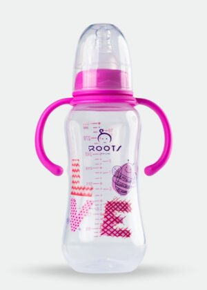 J1006-Pink Love Baby Bottle 300ML/10 OZ