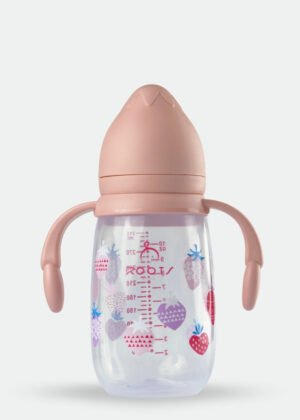 J1009-Pink Wide-Neck Baby Bottle 310ML/10 OZ