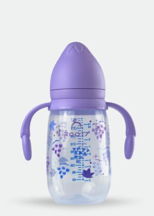 J1009-Purple Wide-Neck Baby Bottle 310ML/10 OZ