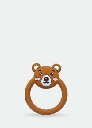 T0005-Bear Face Silicone Teether