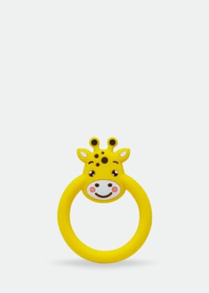 T0005-Giraffe Face Silicone Teether